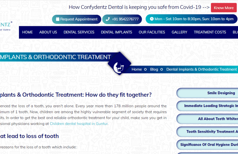 Blog Writing (Health Niche)Dental Implants & Orthodontic Treatment