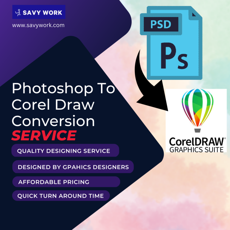 Photoshop To Corel Draw Conversion Service