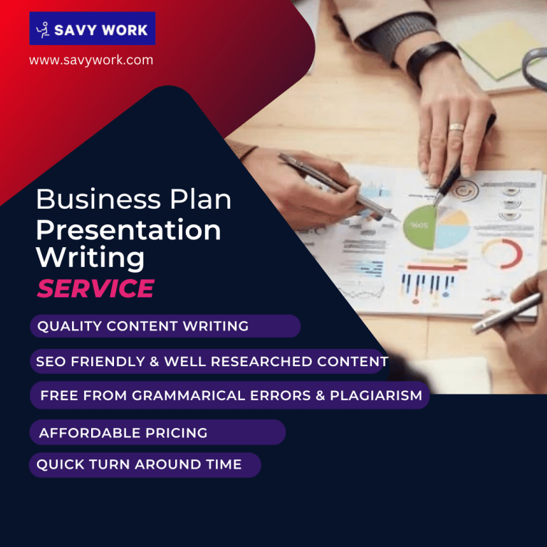 Business Plan Presentation Writing Service