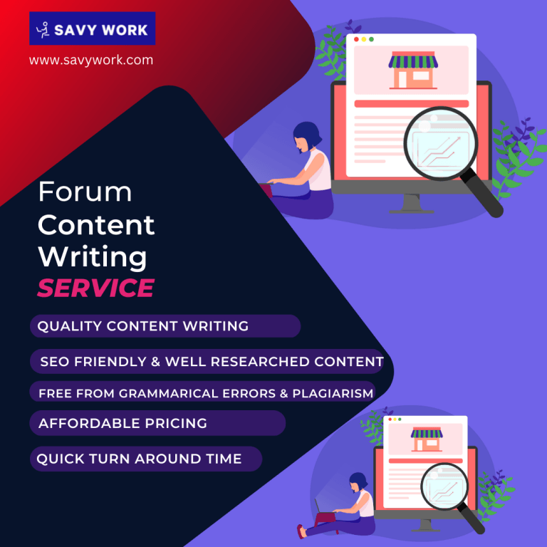 Forum Content Writing Service