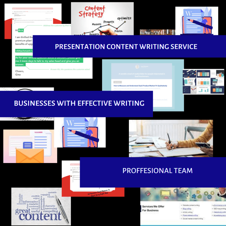 Presentation Content Writing Service