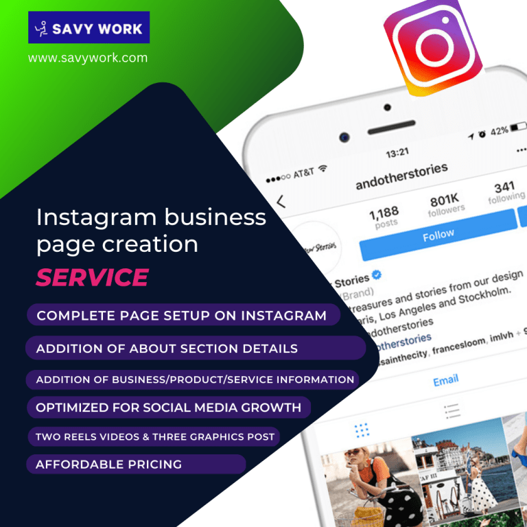 Instagram business page creation